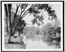 On the Presumpscot River, Riverton Park, Portland, Me., c.between 1910 and 1920. Creator: Unknown