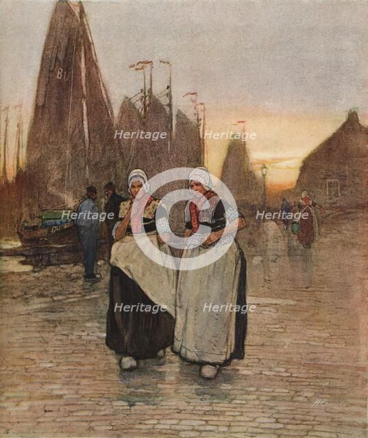 'On the Quay', c1902. Artist: Hendrick Cassiers.