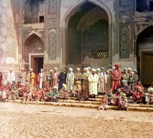 On the Registan, Samarkand, between 1905 and 1915. Creator: Sergey Mikhaylovich Prokudin-Gorsky