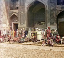 On the Registan, Samarkand, between 1905 and 1915. Creator: Sergey Mikhaylovich Prokudin-Gorsky