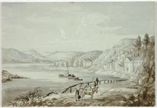 On the Rhine (recto), and Mother and Child (verso), 1841. Creator: Elizabeth Murray