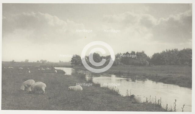 On the River Bure, 1886. Creator: Peter Henry Emerson.
