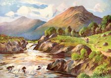 On The River Conan, Ross-Shire 1924-1926.Artist: HC Begg
