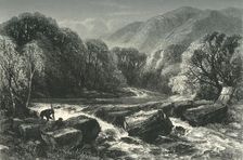 On the River Lledr c1870