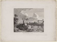 On the River Tiber, near Rome, 19th century. Creator: Thomas Hastings