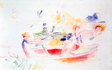 On the Riverbank 20th Century. Artist: Pierre-Auguste Renoir