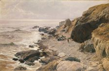On the Riviera (rocky coast), 1887/1888. Creator: Alfred Zoff