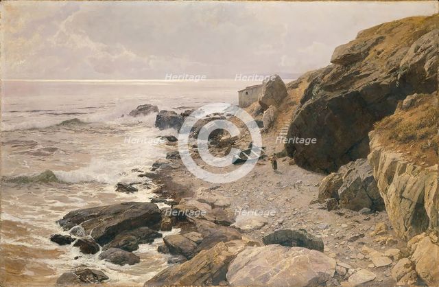 On the Riviera (rocky coast), 1887/1888. Creator: Alfred Zoff.