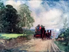 On the Rochester Coach c1920. Artist: Frank Reynolds