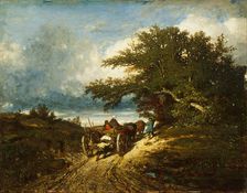 On the Road, 1856. Creator: Jules Dupré