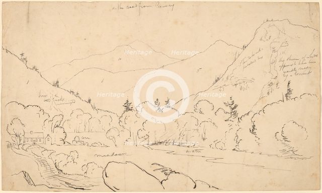 On the Road from Conway, 1827/1828. Creator: Thomas Cole.