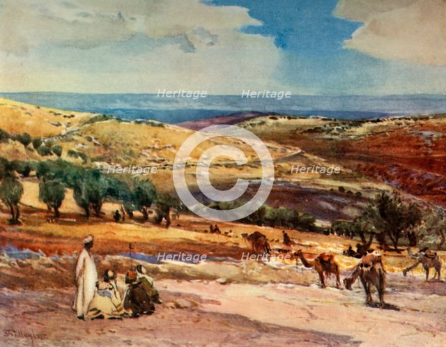 'On the Road from Jerusalem to Bethany', 1902. Creator: John Fulleylove.