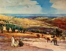 On the Road from Jerusalem to Bethany 1902. Creator: John Fulleylove