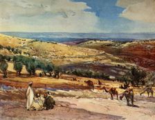 On the Road from Jerusalem to Bethany 1902. Creator: John Fulleylove