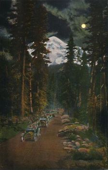 On the Road from Mount Rainier National Park, Washington c1916. Artist: Asahel Curtis