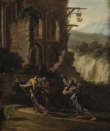 On the Road to Emmaus. Creator: Magnasco, Alessandro (1667-1749)