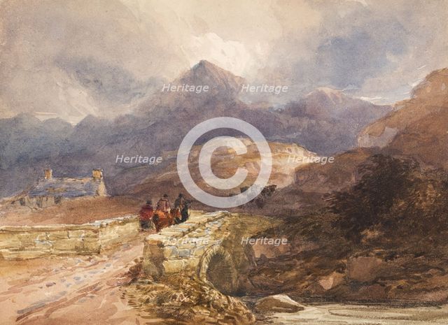 On the Road to Snowdon, 1832-38. Creator: David Cox the Elder.