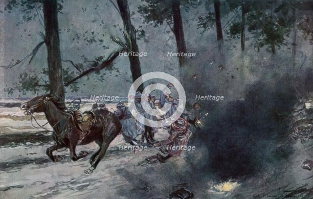 'On the Road to Souain, Sommepy', France, World War I, 1915 (1929). Artist: Unknown