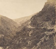 On the Road to Watersmeet, near Lynton, North Devon, 1856. Creator: Arthur Julius Pollock