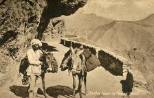 On the road to Theog, Simla c1918-c1939. Creator: Unknown