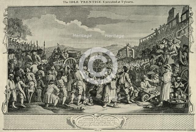 'On The Road To Tyburn', 1747, (1925). Creator: William Hogarth.