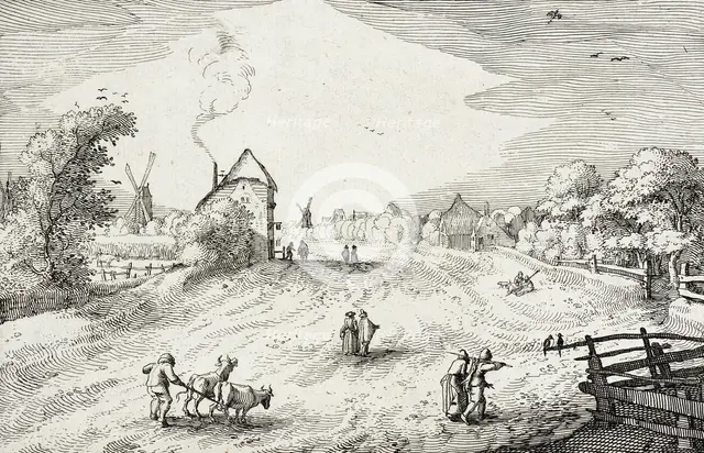 On the Road towards Leiden, between circa 1611 and circa 1612. Creator: Claes Jansz Visscher.