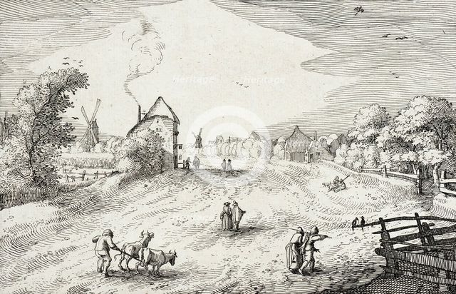 On the Road towards Leiden, between circa 1611 and circa 1612. Creator: Claes Jansz Visscher.