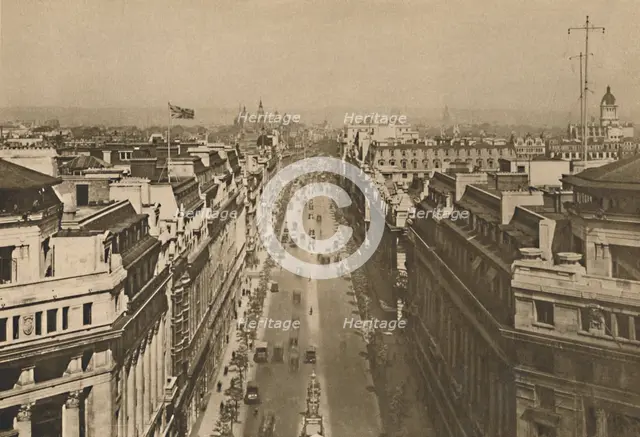 'On The Roof of Bush House, Looking From Kingsway Towards The Northern Heights', c1935. Creator: Unknown.