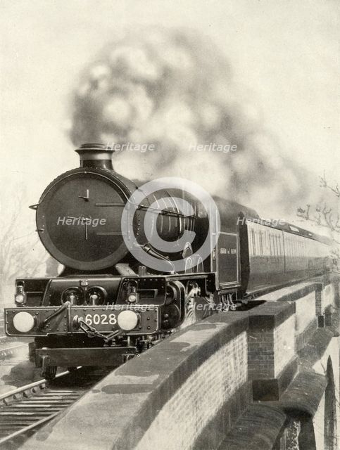 'On the route of the "Cornish Rivera, Limited." An express on the Great Western line', 1935-36 Creator: Unknown.