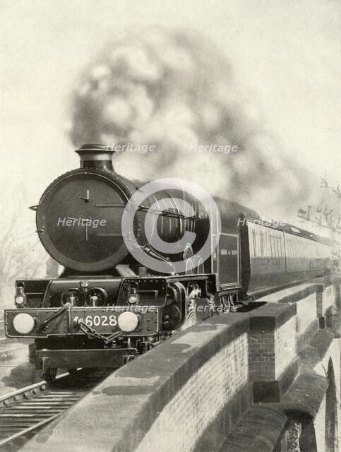 'On the route of the "Cornish Rivera, Limited." An express on the Great Western line', 1935-36 Creator: Unknown.