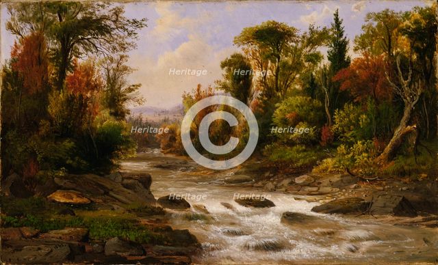 On the St. Annes, East Canada, 1863, 1865. Creator: Robert Seldon Duncanson.