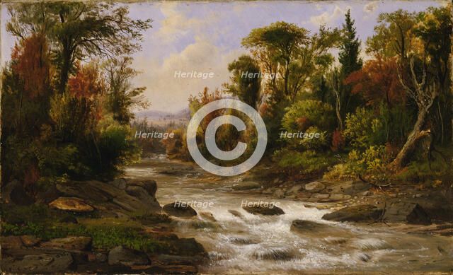 On the St. Annes, East Canada, 1863, 1865. Creator: Robert Seldon Duncanson.