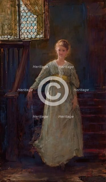 On the Staircase, c1884-1949. Creator: George Denholm Armour.