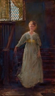 On the Staircase, c1884-1949. Creator: George Denholm Armour