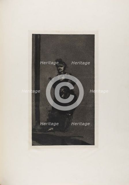 On the Street, from A Life, 1884. Creator: Max Klinger.