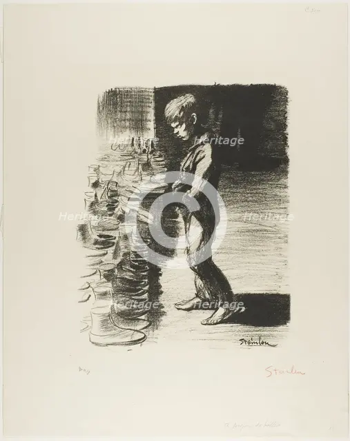 On the Subject of Boots, December 1897. Creator: Theophile Alexandre Steinlen.