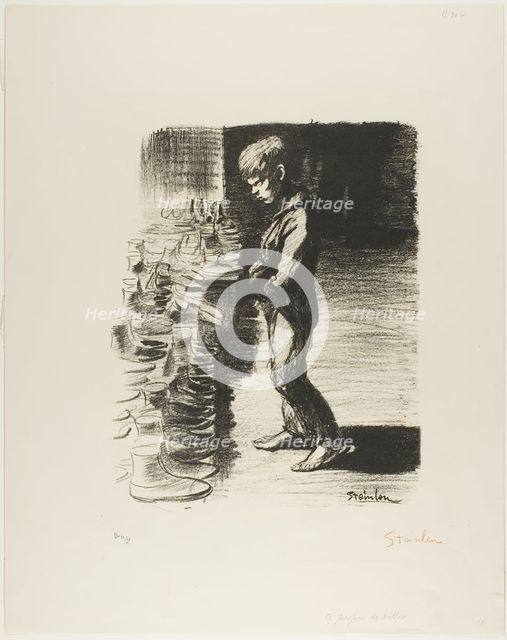 On the Subject of Boots, December 1897. Creator: Theophile Alexandre Steinlen.