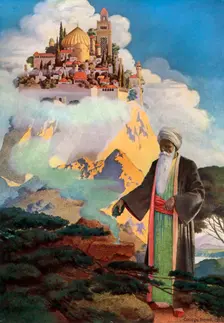 On the Summit of the Hill Stands one of the Most Delectable Palaces 1909 (1911-1912).Artist: George Hood