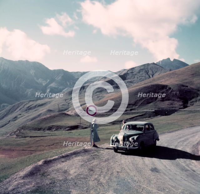 On the summit of Col d'Allos, Dauphiné, France, c1955. Creator: Arthur Charles Kirby Ware.