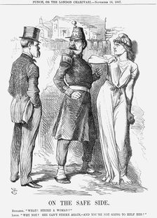 On The Safe Side 1867. Creator: John Tenniel