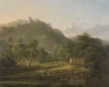 On the Sambre River, 1826-1828. Creator: Edouard Delvaux