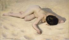 On the sand dune, 1896