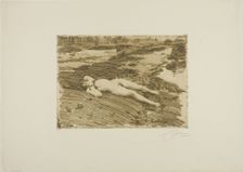 On the Sands, 1916. Creator: Anders Leonard Zorn