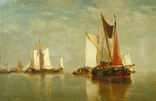 On The Scheldt - Afternoon, 1868. Creator: Paul Jean Clays