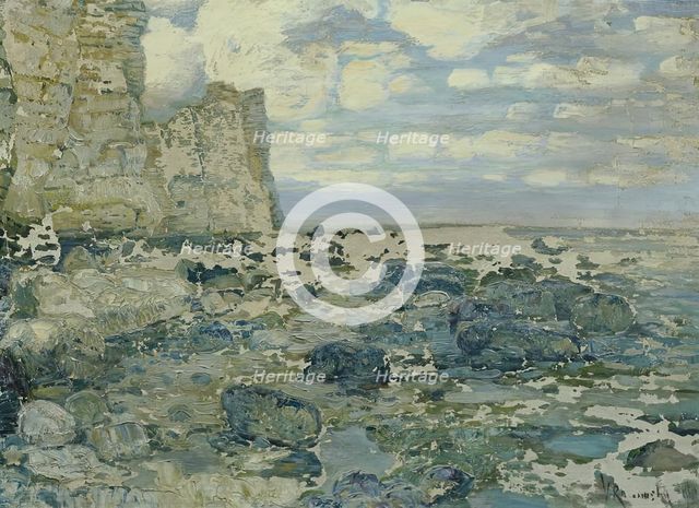 On the sea beach, (1902?). Creator: Wenzel Radimsky.