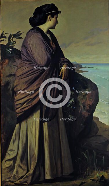 On the Seashore (Modern Iphigenia), 1875. Artist: Feuerbach, Anselm (1829-1880)