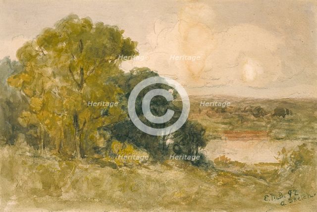 On the Seekonk, 1892. Creator: Edward Mitchell Bannister.
