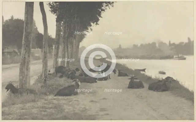 On the Seine—Near Paris, 1894, printed 1897. Creator: Alfred Stieglitz.
