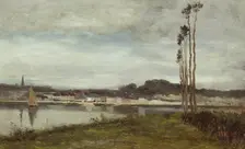 On the Seine, c. 1895. Creator: Homer Dodge Martin