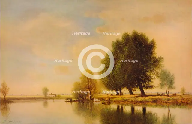 'On the Seine', c1885, (1938). Artist: Gilbert Munger.